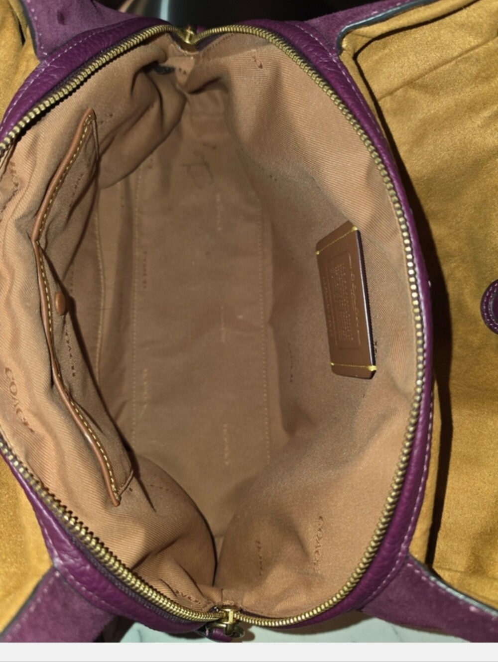 Coach Deep Berry Lori Shoulder Bag - Picture 6 of 9